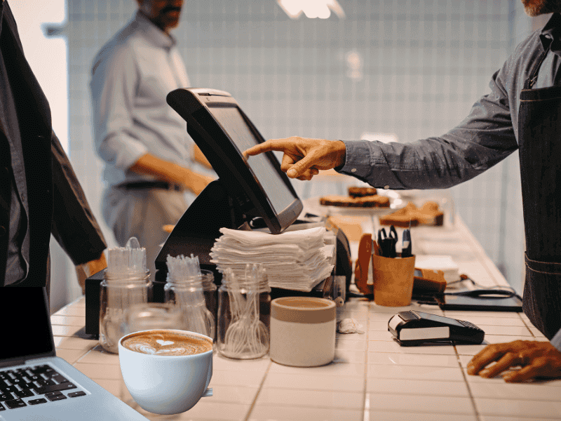 coffee shop, ransomware, business data.